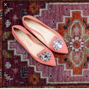 Sole Society Bejeweled Libry Flat - New! Size 8